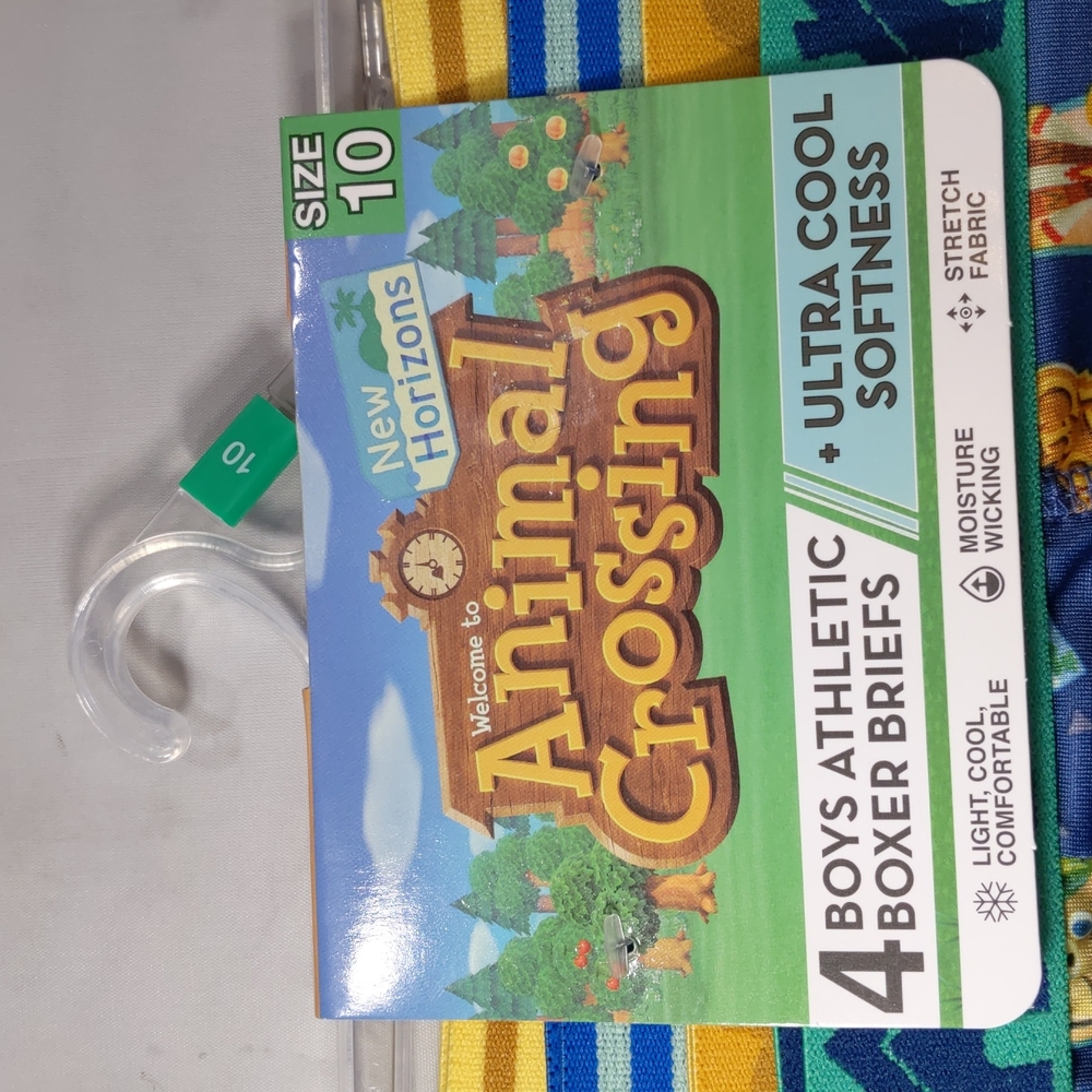 Animal Crossing, size 10 boy's athletic boxer briefs